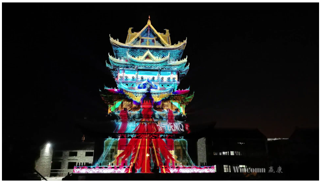 全椒太平古城成為文旅新地標(biāo)，贏康打造絕美光影秀