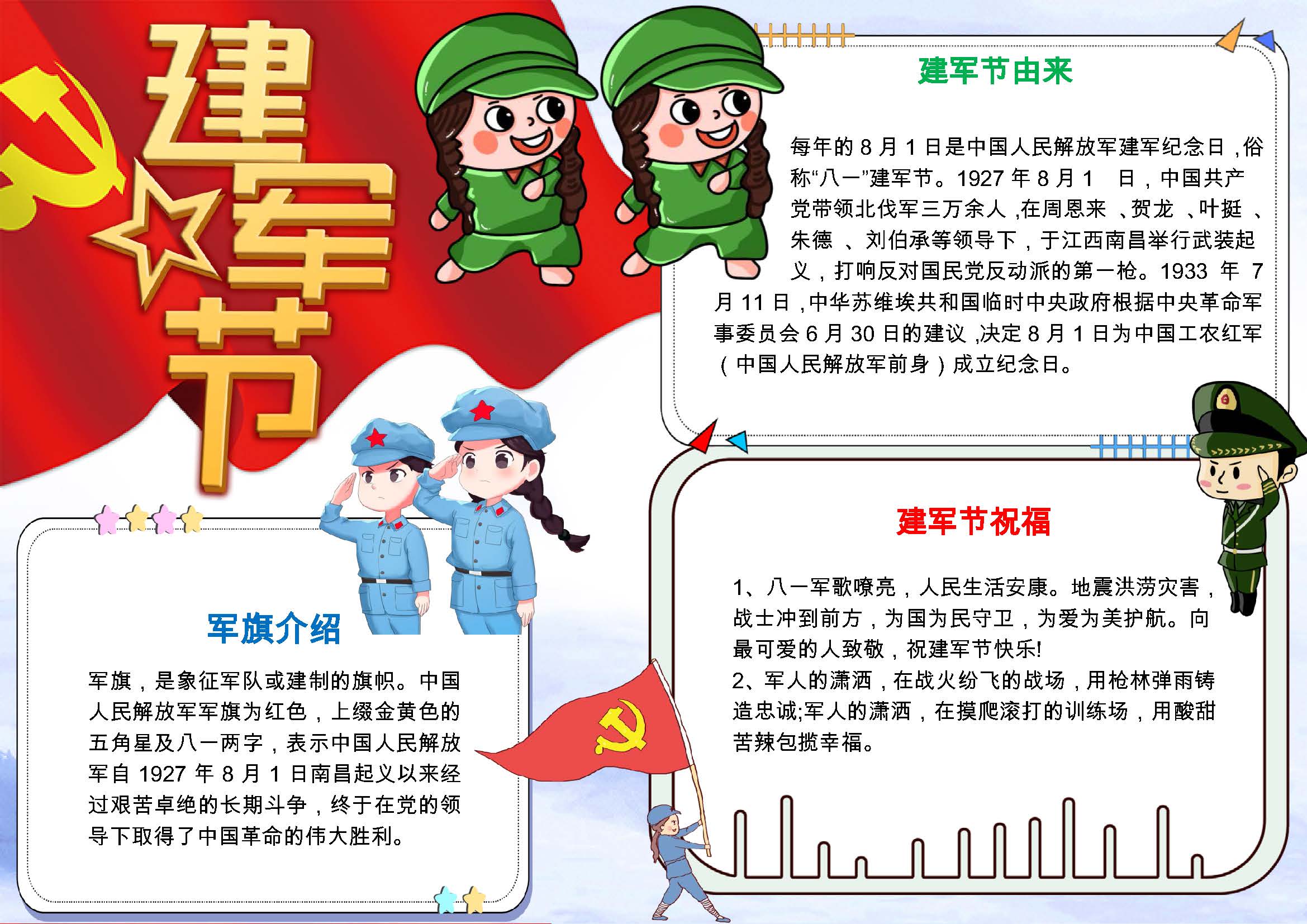 81建军节由来/祝福语/手抄报内容【格恩加湿】给军人的优惠 81建军节由来/祝福语/手抄报内容【格恩加湿】给军人的优惠