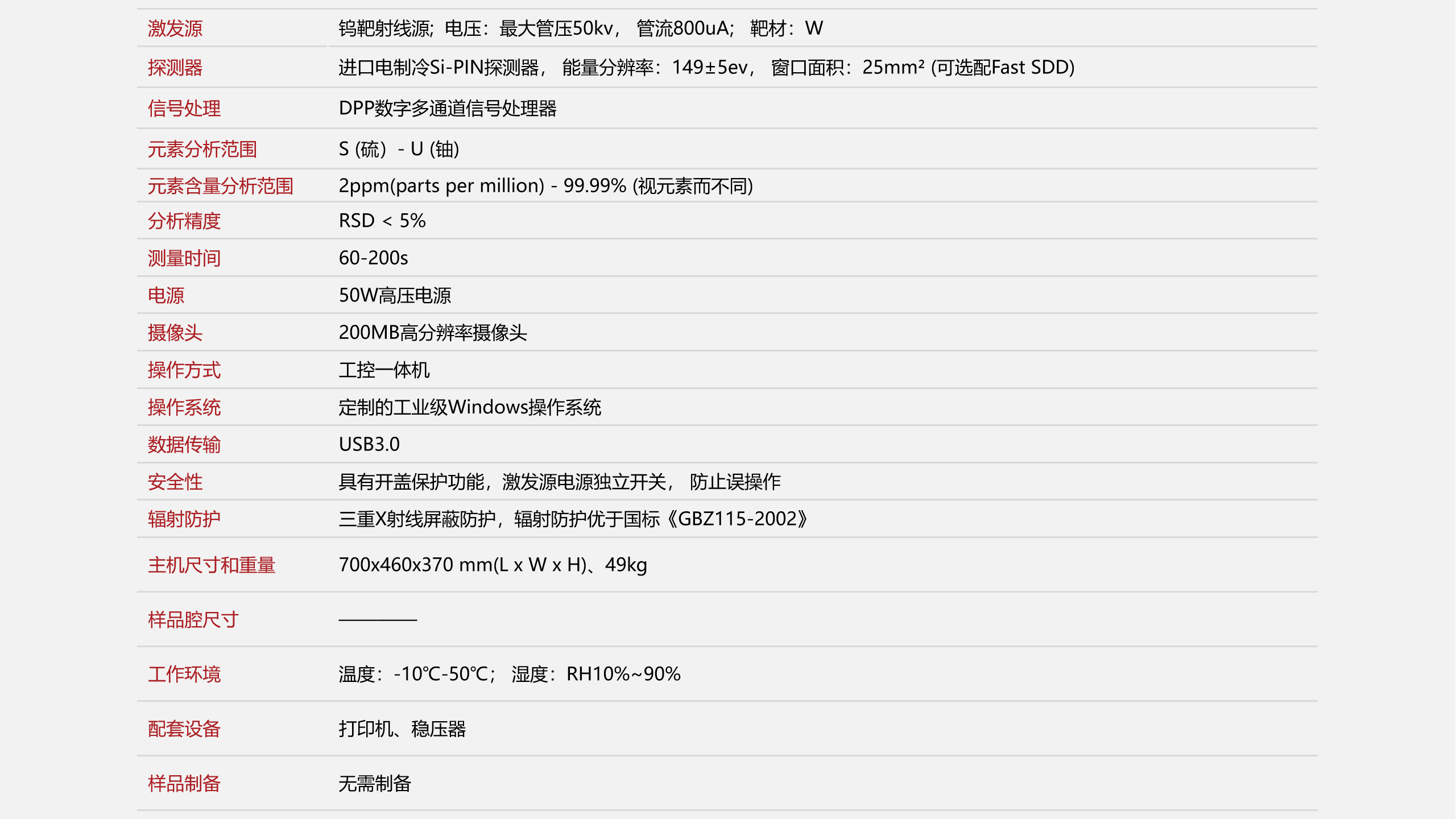 能量色散X熒光光譜儀EDX6000E