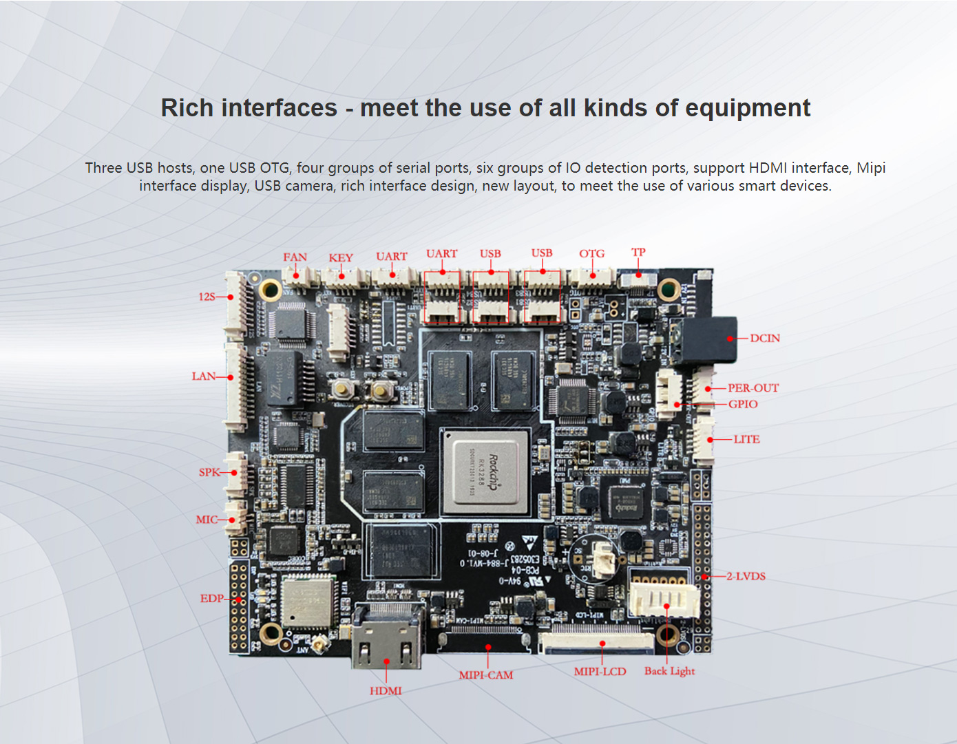 JHC-884 Thin and small changeable motherboard