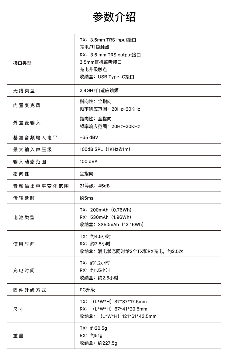 猛玛LARK150领夹麦克风无线一拖二 收音麦 