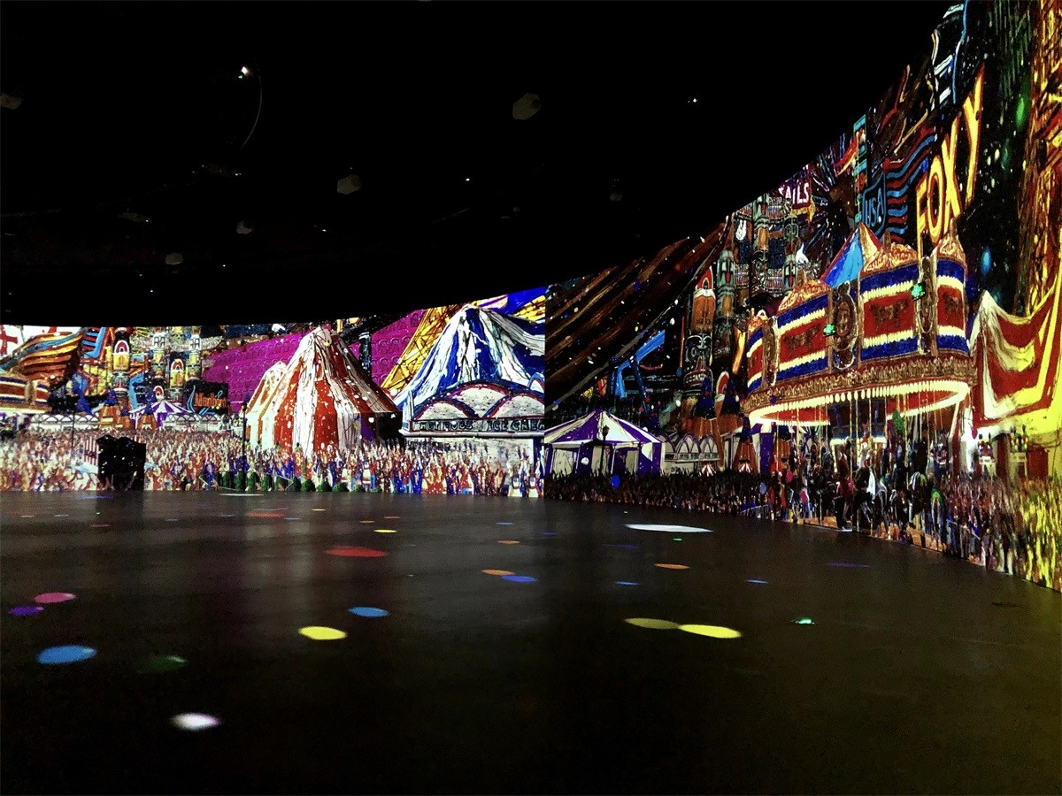 海花岛博物馆艺术展4号馆360°环幕投影