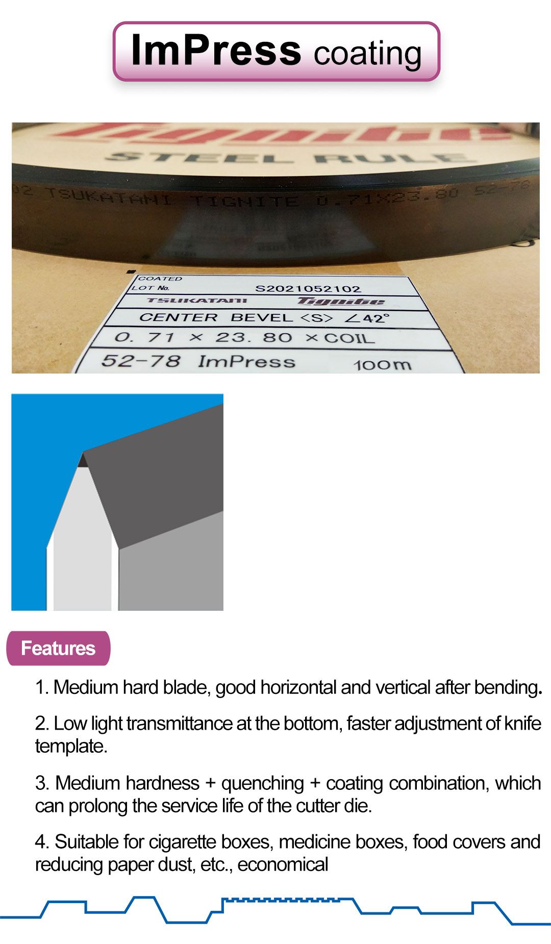 Tsukatani Coated Rule