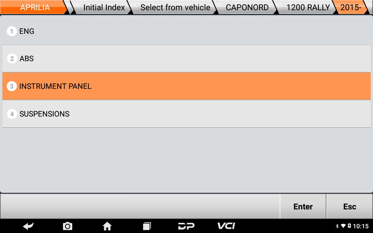 【SERVICE RESET】2015 APRILIA CAPONORD 1200RALLY SERVICE LAMP RESET