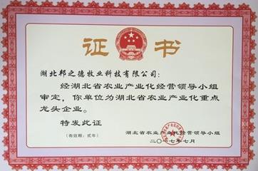湖北省农业产业化重点龙头企业