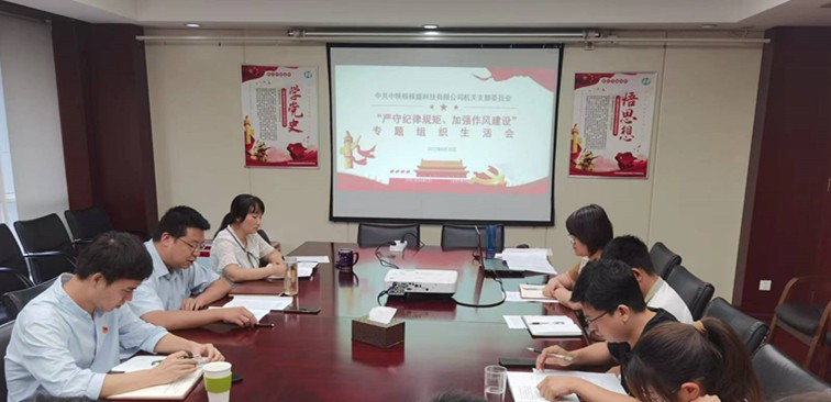 严守纪律规矩 加强作风建设：核盛公司党总支召开专题组织生活会