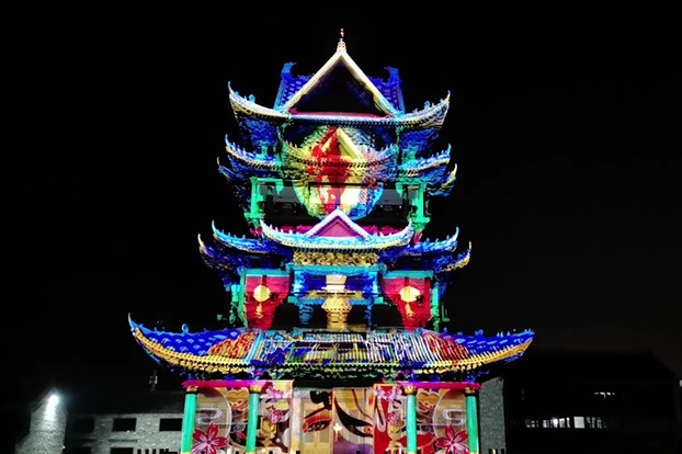 Wincomn creates a beautiful projection show for Quanjiao Taiping ancient city(1)