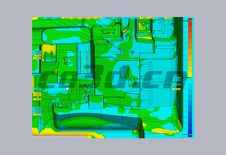 3D inspection of automobile mould