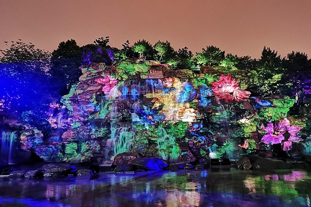 Projection makes the Tang Paradise gorgeous,Wincomn participates