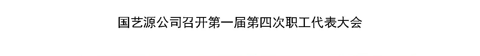 国艺源公司召开第一届第四次职工代表大会