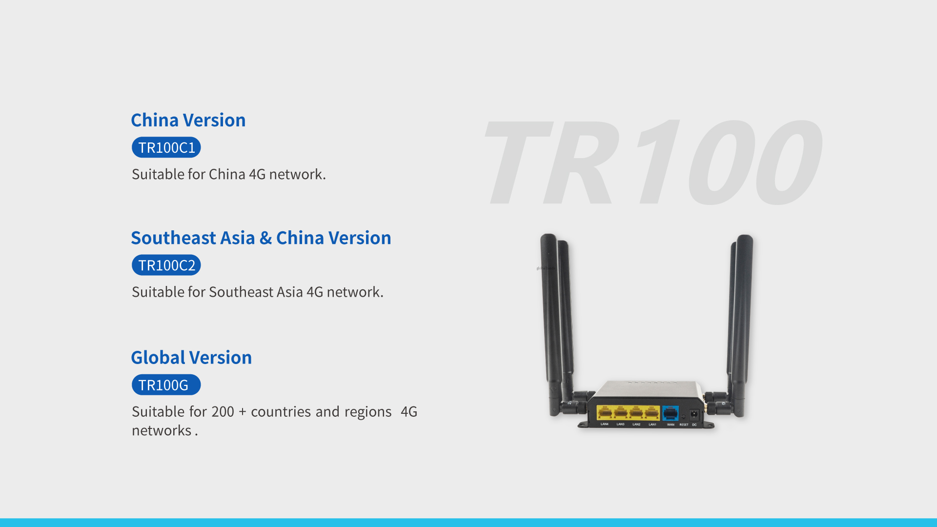vSIM 4G  Wireless Router  TR100