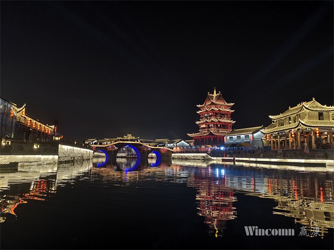 Wincomn creates a beautiful projection show for Quanjiao Taiping ancient city