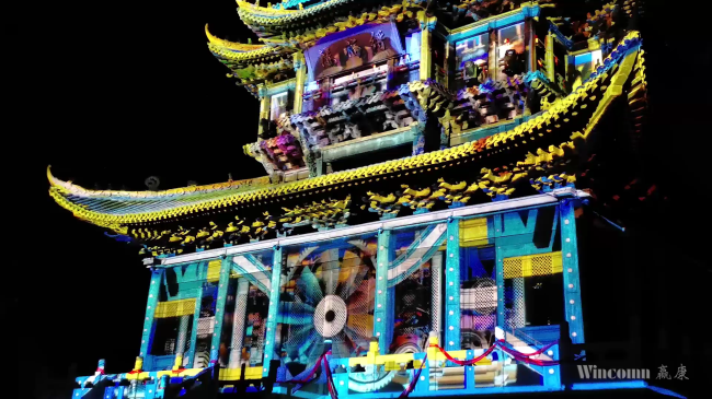 Wincomn creates a beautiful projection show for Quanjiao Taiping ancient city