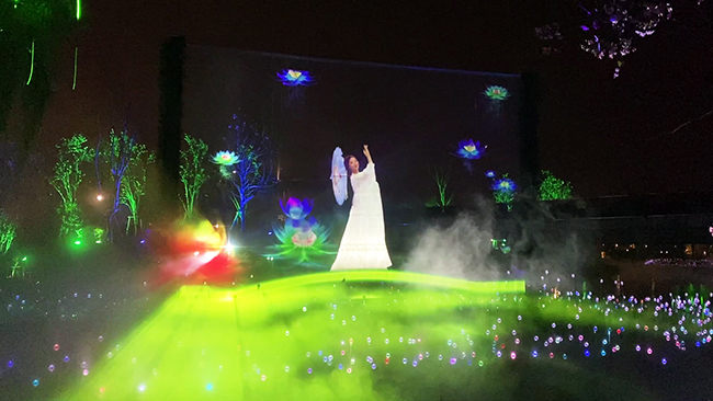 Wincomn participates in Nanhai Park interactive projection show