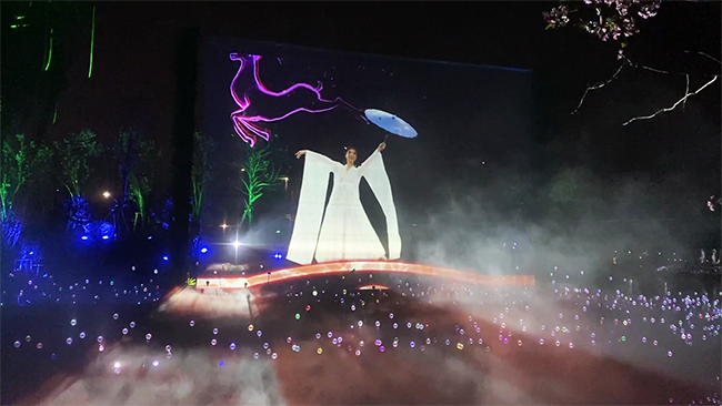 Wincomn participates in Nanhai Park interactive projection show