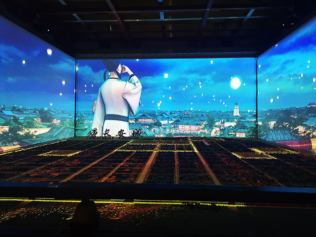 Wincomn completes the immersive sand table projection show of Tang Paradise