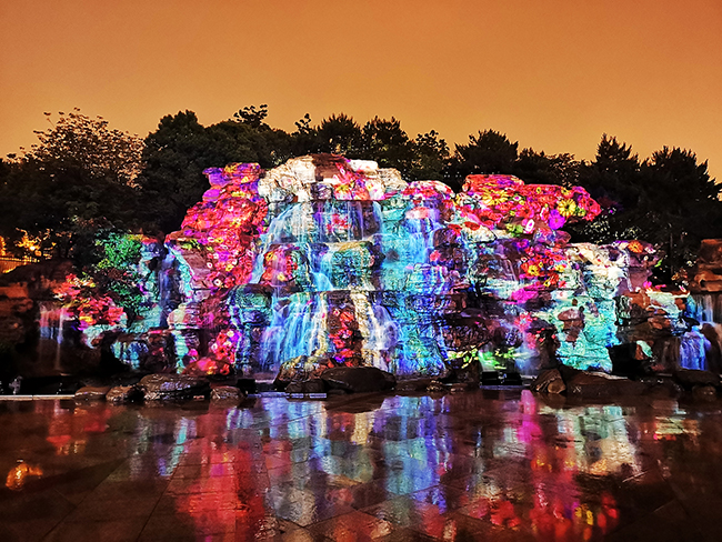 Projection makes the Tang Paradise gorgeous,Wincomn participates in projection design