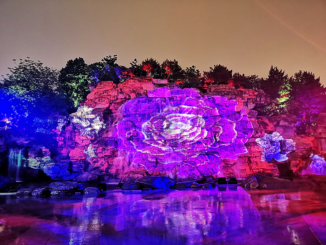 Projection makes the Tang Paradise gorgeous,Wincomn participates in projection design