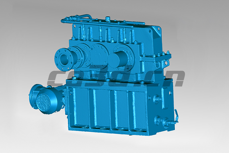 Three dimensional inspection of heavy load gearbox