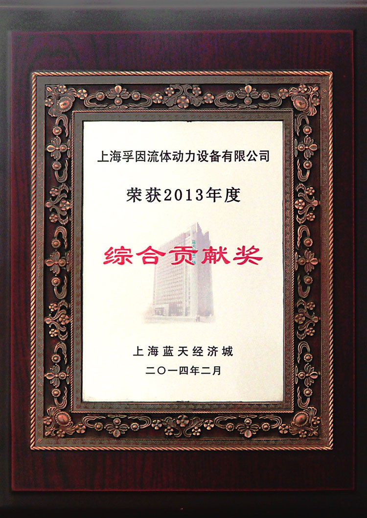LTJJC2013年度综合贡献奖