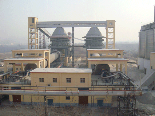 日产2×1000吨活性石灰生产线