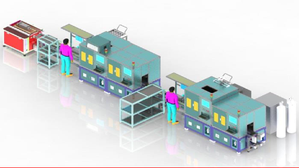 新能源电池行业自动化设备-方形模组Busbar清洗/焊接系统推介