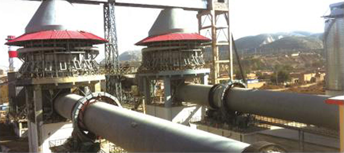Activated lime rotary kiln