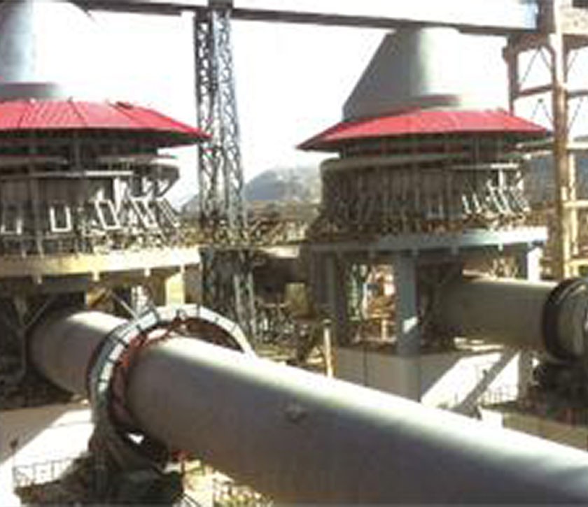 Activated lime rotary kiln