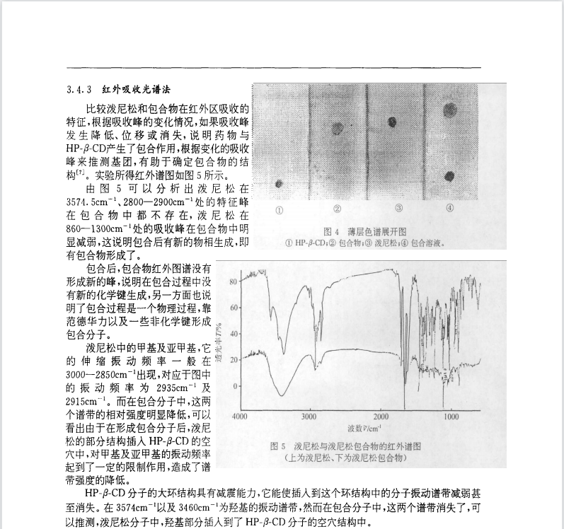 泼尼松包合物的制备及其光谱分析坚定