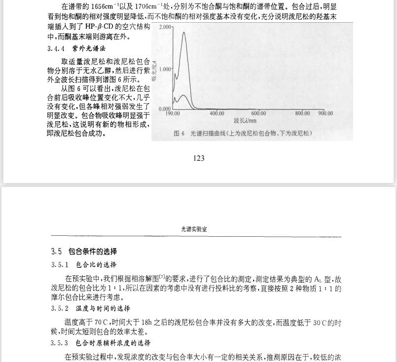 泼尼松包合物的制备及其光谱分析坚定