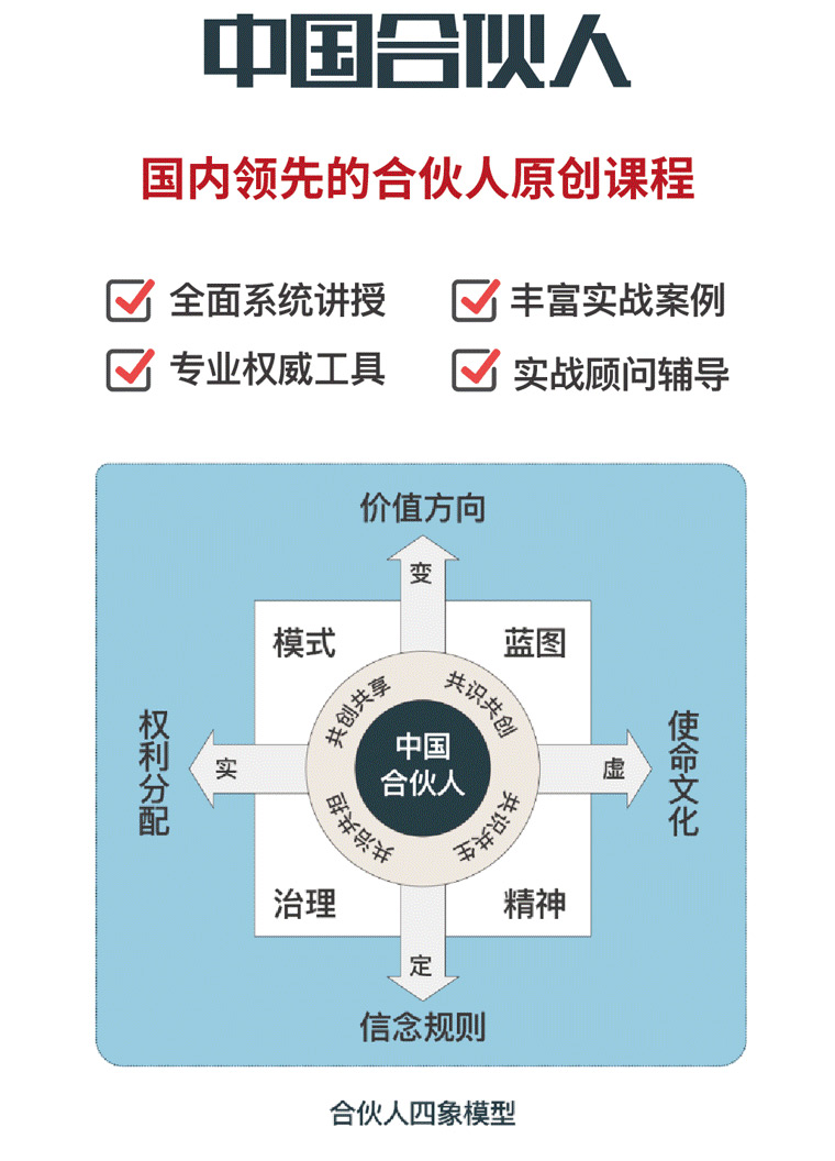 中国合伙人 | 打造增长、共生、平台、聚变的合伙型组织