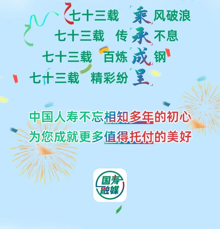 【生日快乐】中国人寿73载都做“成”了什么事