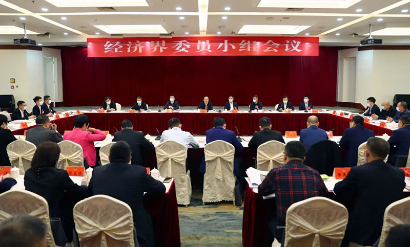 赖海波同志参加市政协六届一次会议经济界小组会议