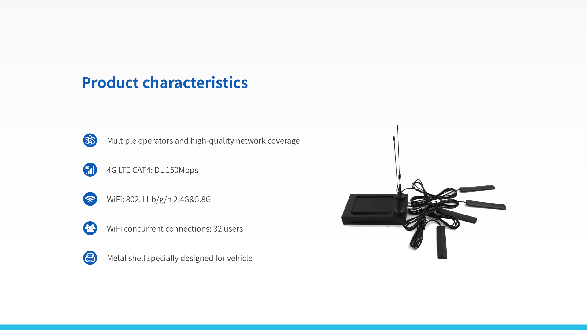 In-Vehicle 4G Wireless Router TR120