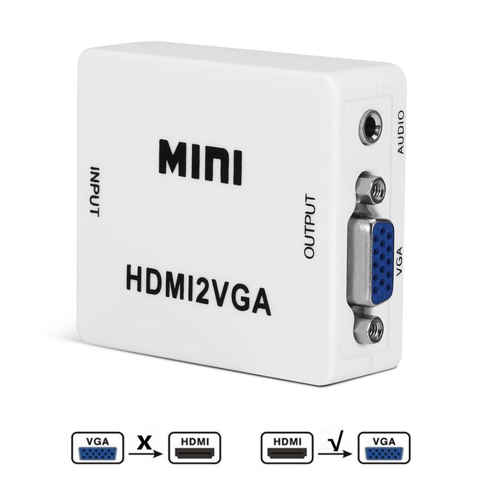 HDMI to VGA Mini Converter Box