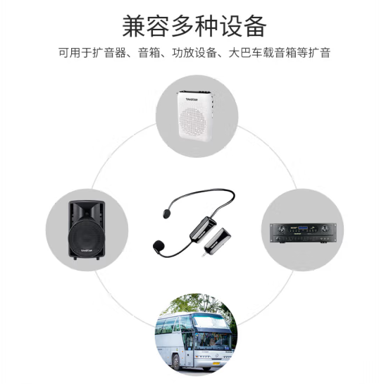 得胜 HM-200W 小蜜蜂无线UHF头戴麦克风