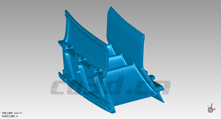 Three-dimensional inspection of aircraft blade workpieces