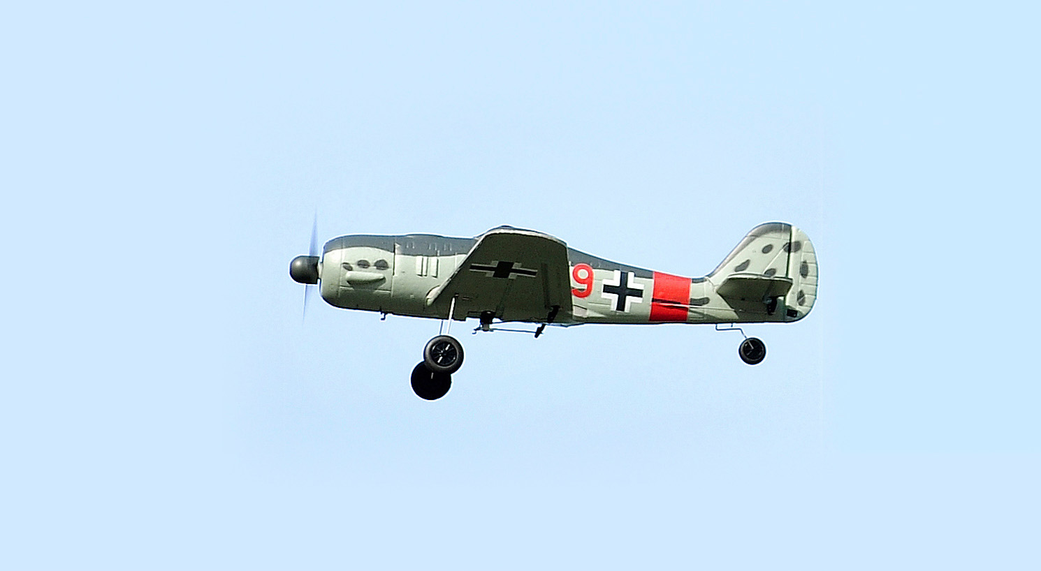 402mm迷你 FW190像真战斗机-黑色款