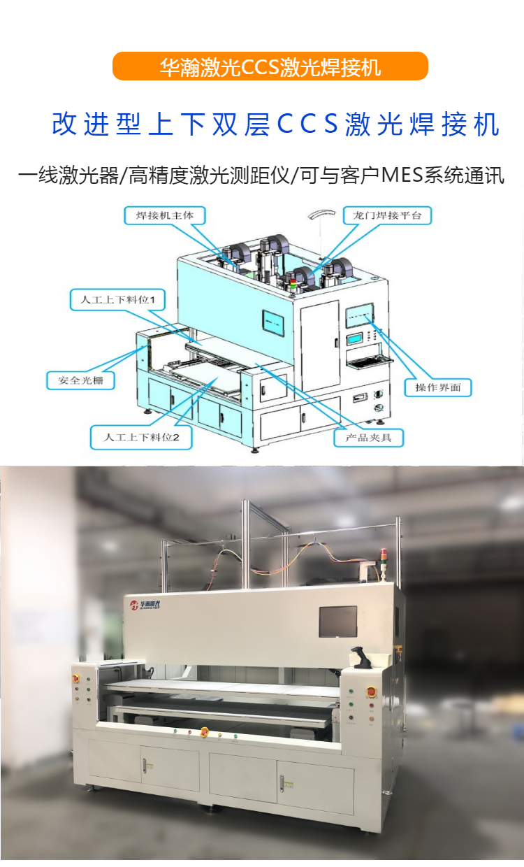 改进型上下层CCS激光焊接机