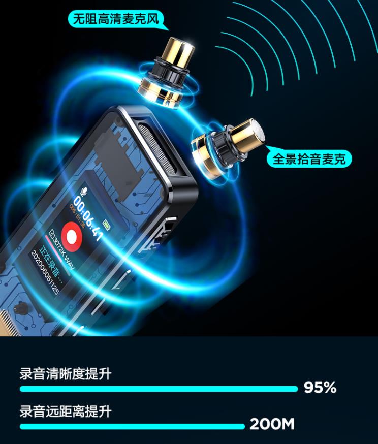 联想 录音笔D66  32G高清降噪远距声控录音器超长待机