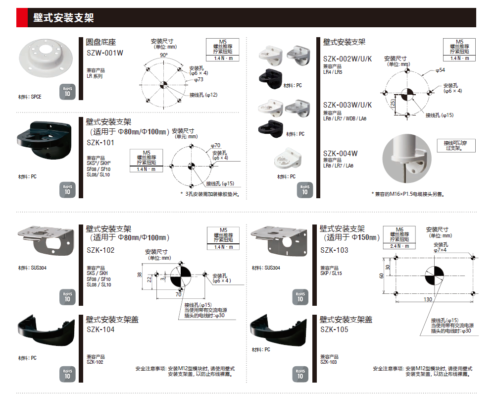 配件及安装支架