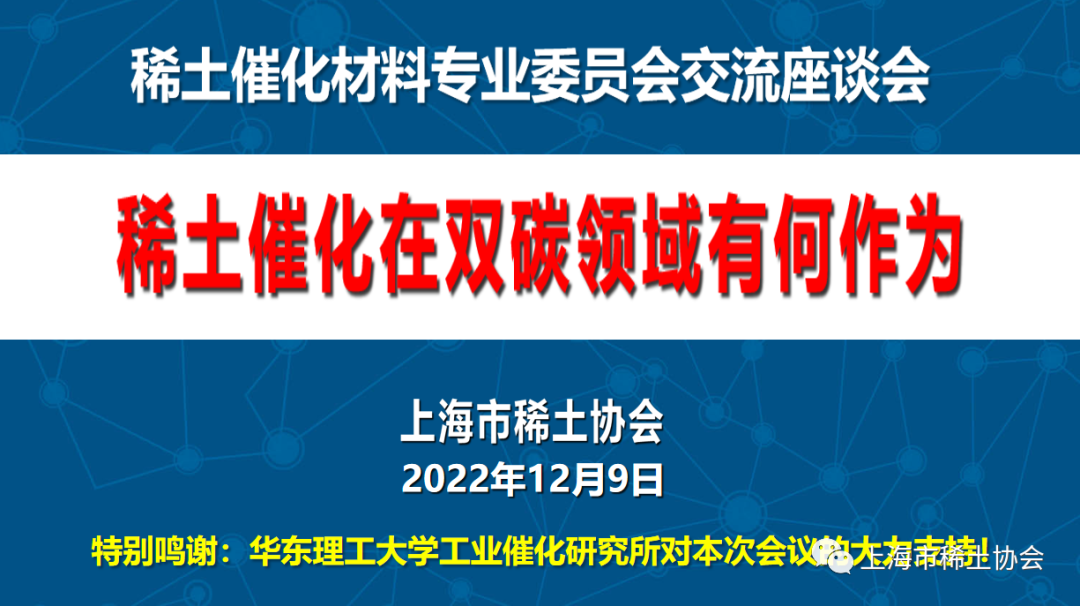 稀土催化材料专业委员召开交流座谈会