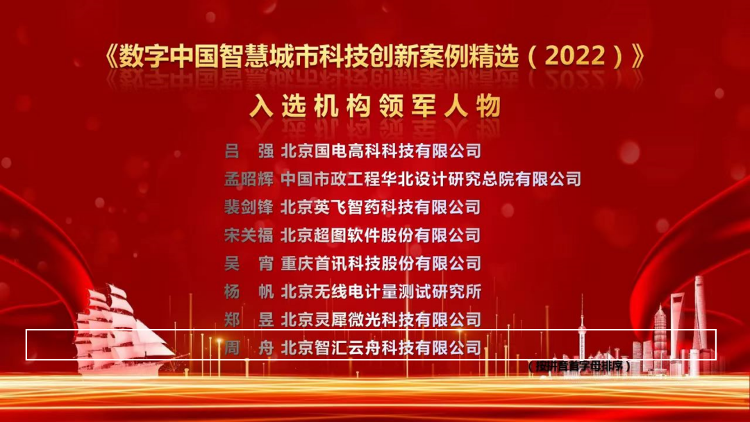 智汇云舟受邀出席“2022中关村智慧城市科技论坛”,并斩获两项大奖 智汇云舟受邀出席“2022中关村智慧城市科技论坛”,并斩获两项大奖