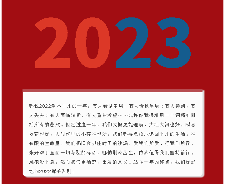 告别2022 • 你好2023