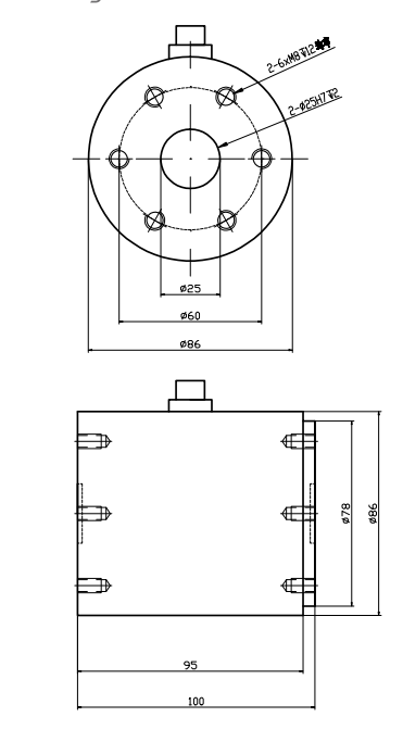 2KA86二分量力传感器