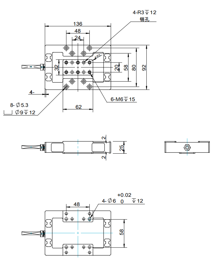 3KM136三分量力传感器