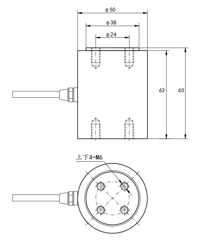 3KA50三分量力传感器