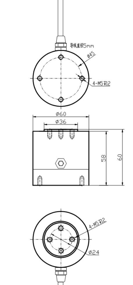 3KA60三分量力傳感器