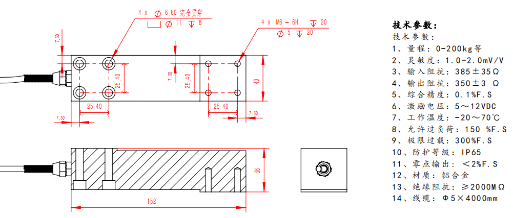 LC152 剪切力传感器