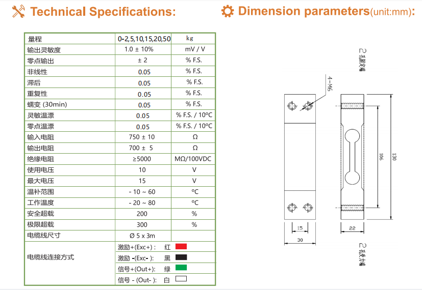 LC130剪切力傳感器